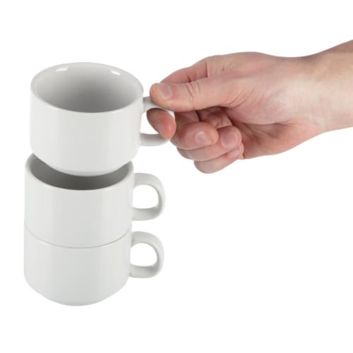 Mug en céramique blanche - Supports en Céramique - 10 Doigts