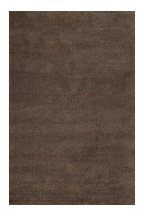 Tappeto a pelo corto in pura lana vergine color beige crema 90x160  Greenwood rug