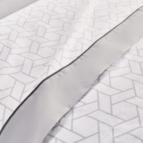 Set di lenzuola 100% cotone 150 thread count con stampa geometrica Natural