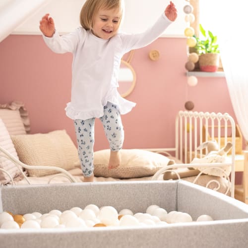 Piscina rotonda a secco per bambini senza palline 90x40 Grigio