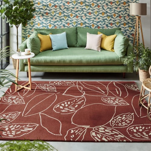 OSLO - Tapis salon rouge – Nazar rugs