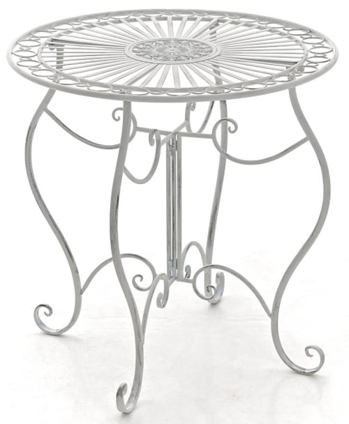Table Pliante 70x70cm Acier Terracotta Merida