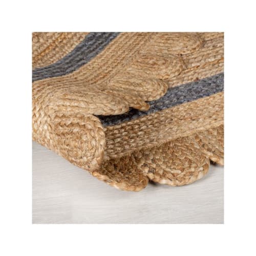 Tapis en jute à reliefs crème Medina naturel - Tapis Chic