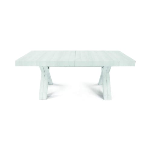 Tavolo da pranzo allungabile cm 90 x 160/240 x 76 in metallo bianco VENUS