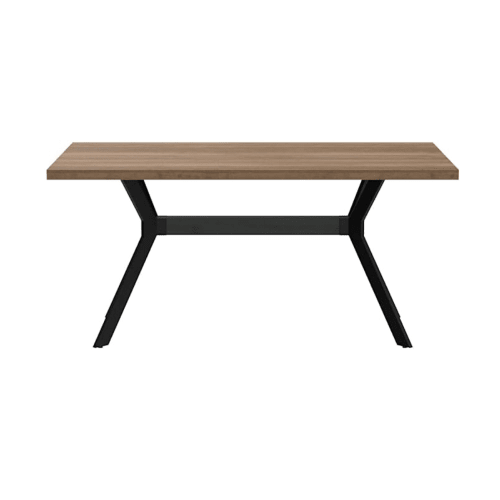 Tavolo in legno impiallacciato 160x90 cm e base in metallo CAMDEN TOWN