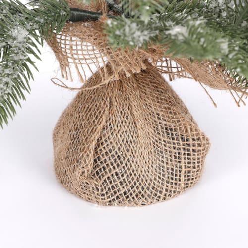 Triumph tree - sapin de noël artificiel avec toile de jute h60