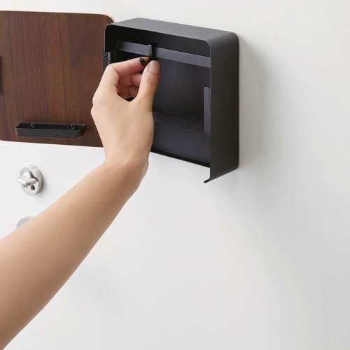 Boîte à clés magnétique rin key box noir et marron | Maisons du Monde