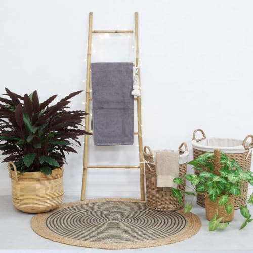 Porte-serviette double en bambou naturel Taman – Decoclico