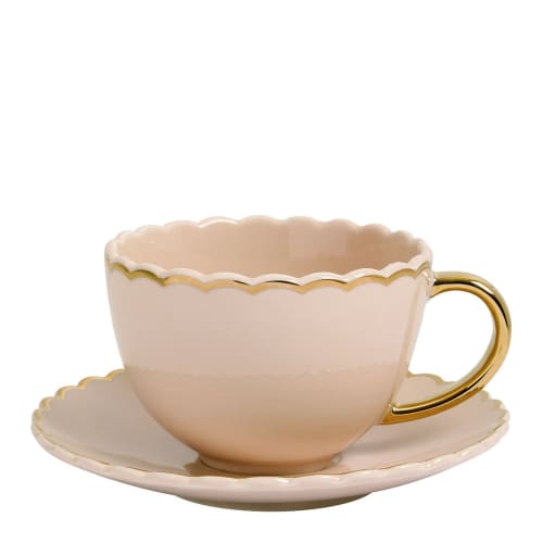 Tasse à thé Madame de Récamier - Pois dorés
