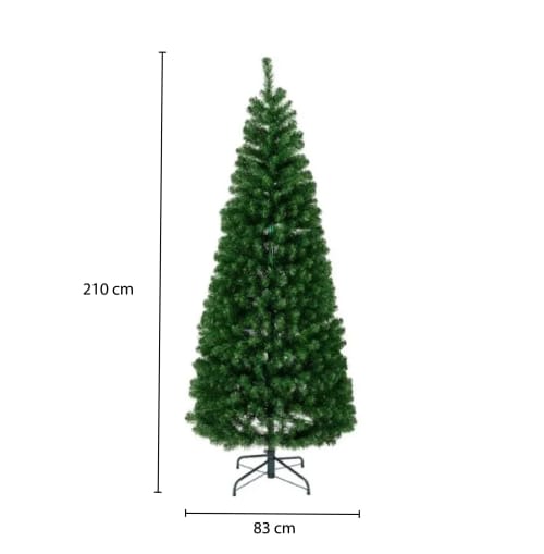 Albero di Natale Verde 210 cm, Apertura a Ombrello POP-UP