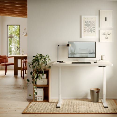 Vinsetto Armario para Impresora Mueble Auxiliar de Oficina Dormitorio  Cocina Salón 60x40x75,8 cm Blanco