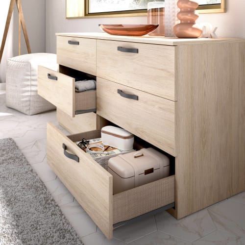 HOMCOM Mobile con Cassetti Cassettiera in Legno per Camera, Cucina, Bagno  90×35×73cm Bianca : : Casa e cucina