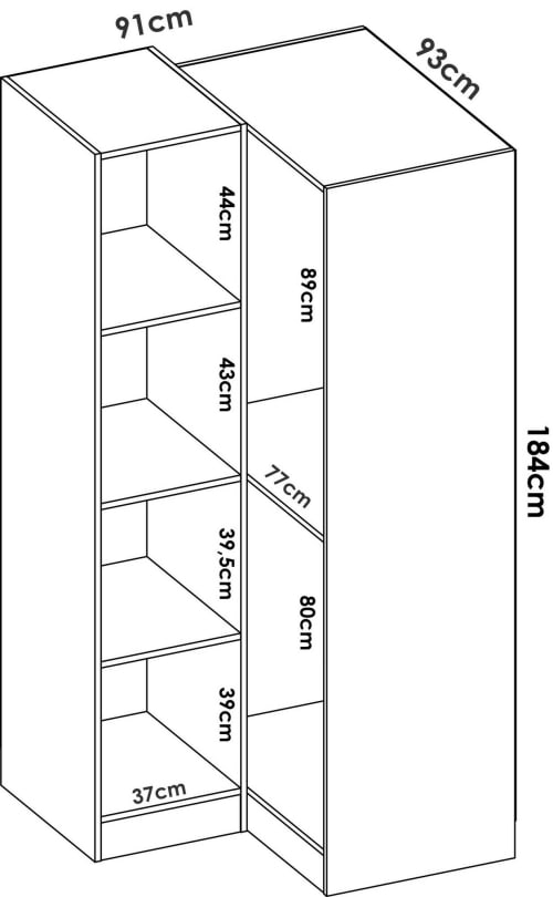 Armadio 2 ante scorrevoli truciolato bianco 200x120x50cm Mya