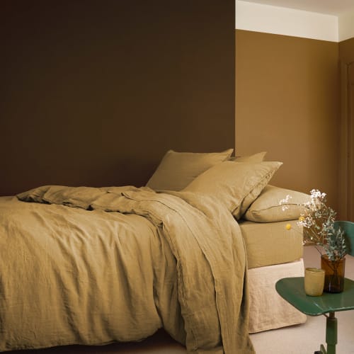 Taie d'oreiller en lin à carreaux, différents coloris, 65x65 - Maison Saint  Sa
