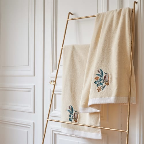 Serviette de bain en coton armoise 30 x 50 CHARME