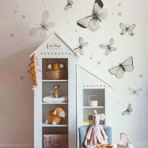 Sticker mural Papillons & Insectes - Sticker enfant Lilipinso