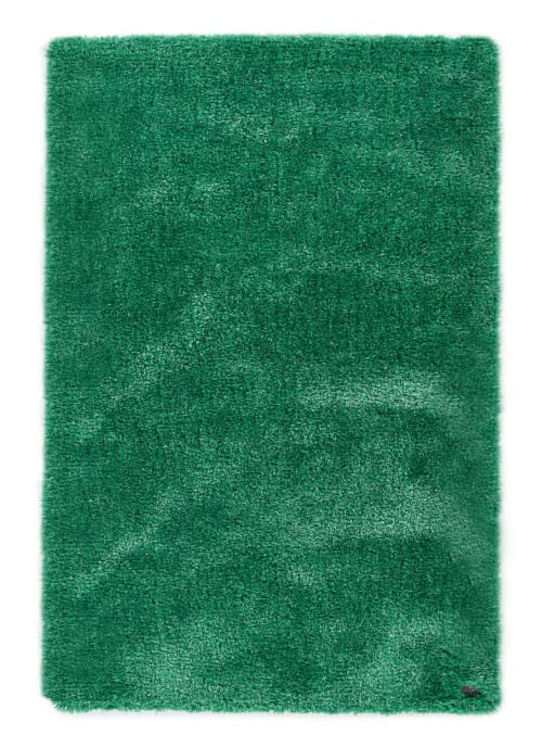 Tappeto brillante shaggy a pelo lungo spesso Verde 85x155 SOFT