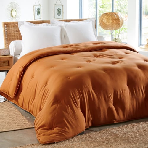 Couette 200x200 HEBE 400 g/m² orange en polyester