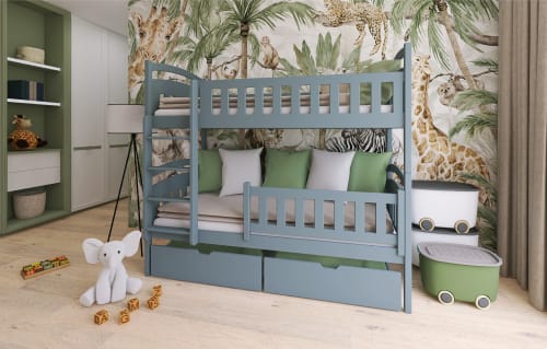 Sofá cama extensible 90/180*200 cm con cajones y somieres de pino, cama con  espacio de almacenamiento, blanco