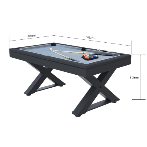 HOMCOM Table Multi Jeux 4 en 1 Babyfoot Billard Hockey ping-Pong