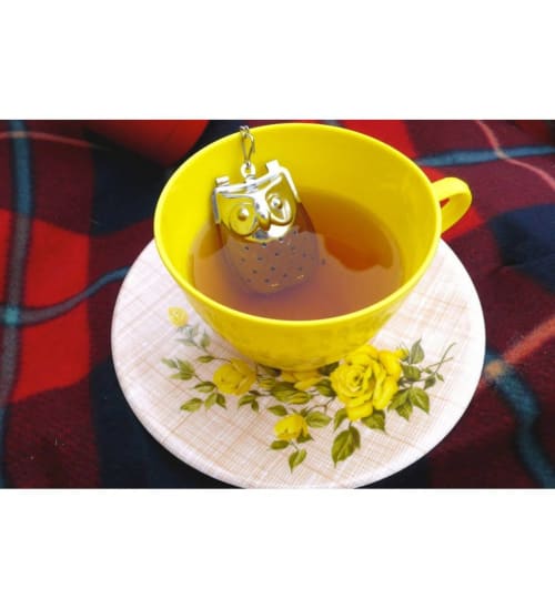 Infuseur à thé en inox avec support silicone GASPARD