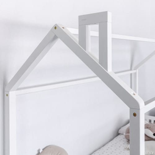 Maison Exclusive Estructura de cama infantil con cajones madera blanco  90x190 cm