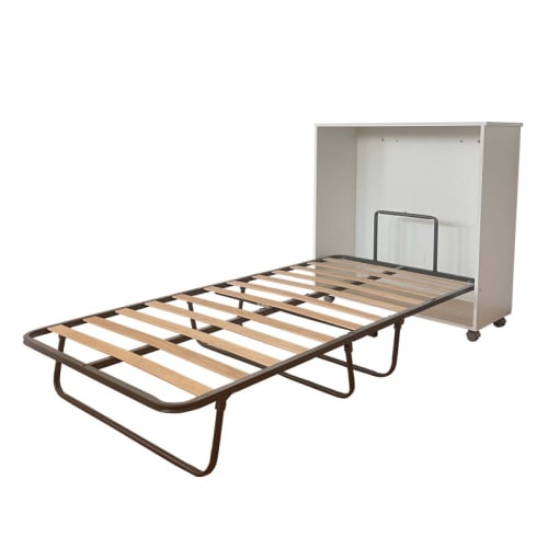 Cama juvenil multialmacenaje efecto madera 90 x 200 Gabin