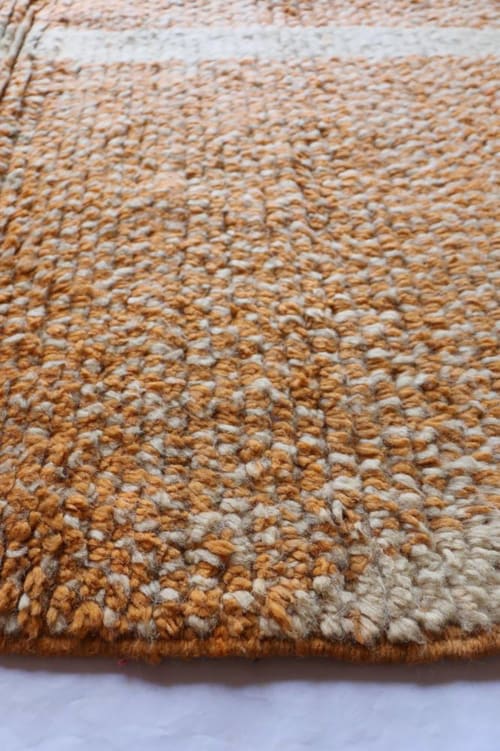 Alfombra grande de lana y algodón beis 200 x 300 INDUSTRY