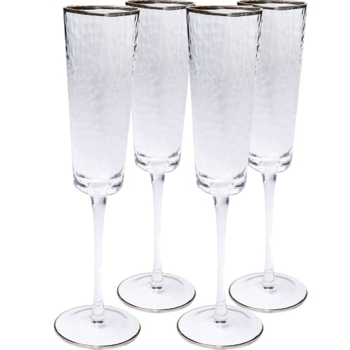 6 flûtes à champagne 21cl ultime - cristal d'arques - verre ultra