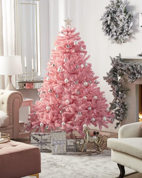 Albero di natale 210 cm rosa FARNHAM