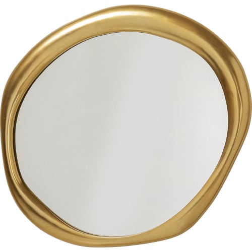 Miroir rond convexe noir 100x100cm