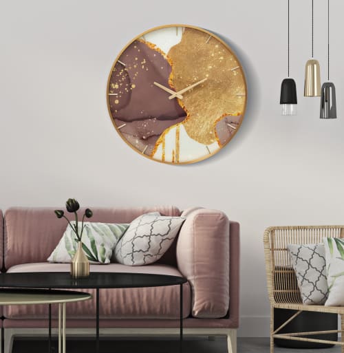 Orologio da parete in metallo e legno multicolore Ø cm 60x6 WORLD CLASS
