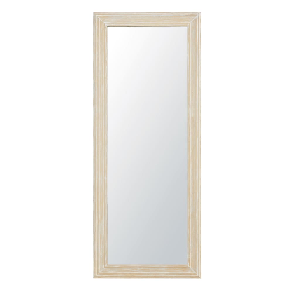 Miroir rectangulaire en bois de paulownia, 59x145 cm