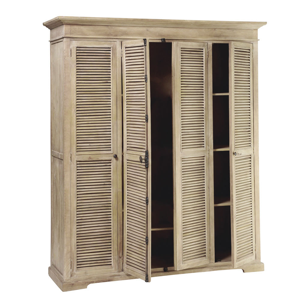 Armoire 4 portes effet vieilli, L190 cm — vue 4