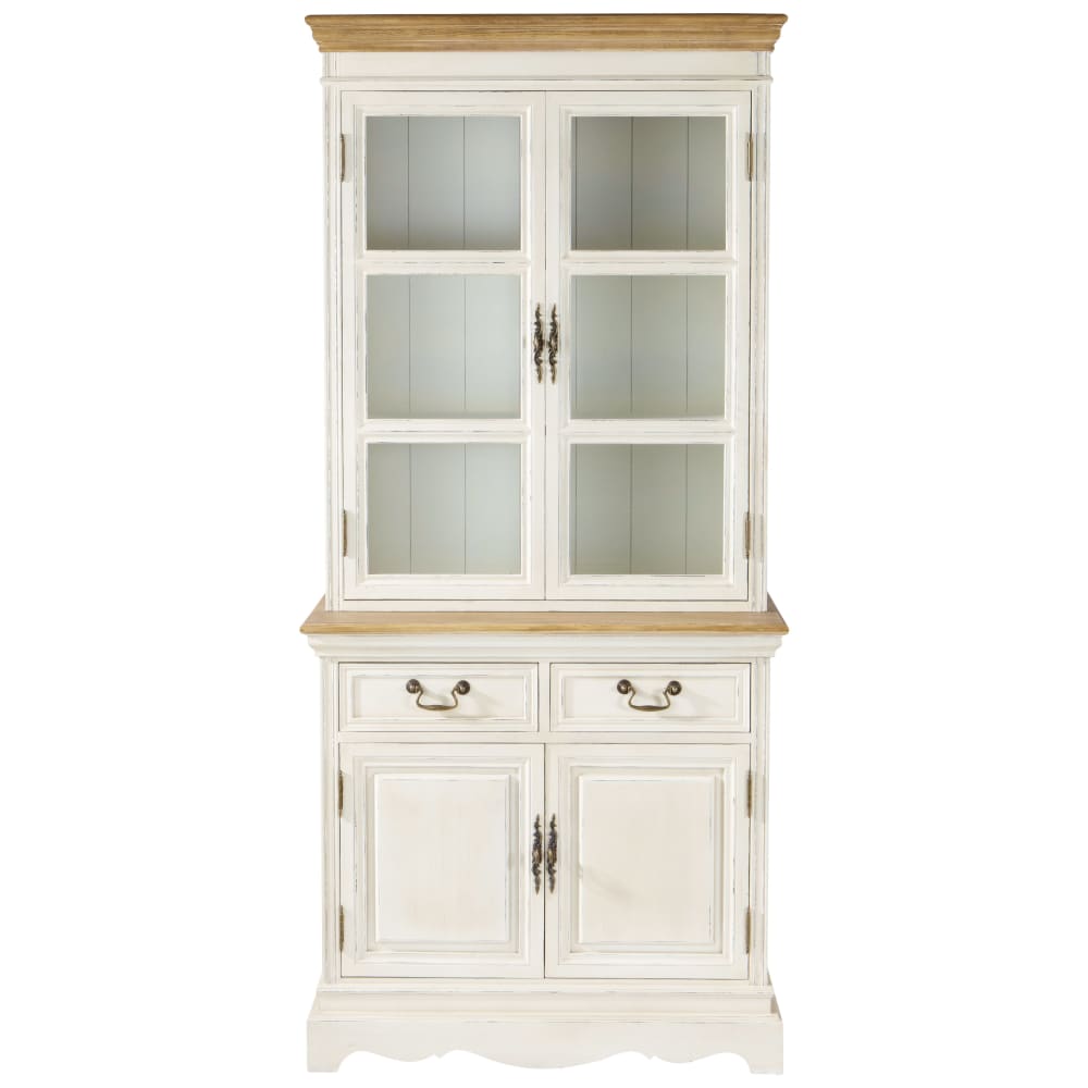 Vaisselier beige crème, L85 cm