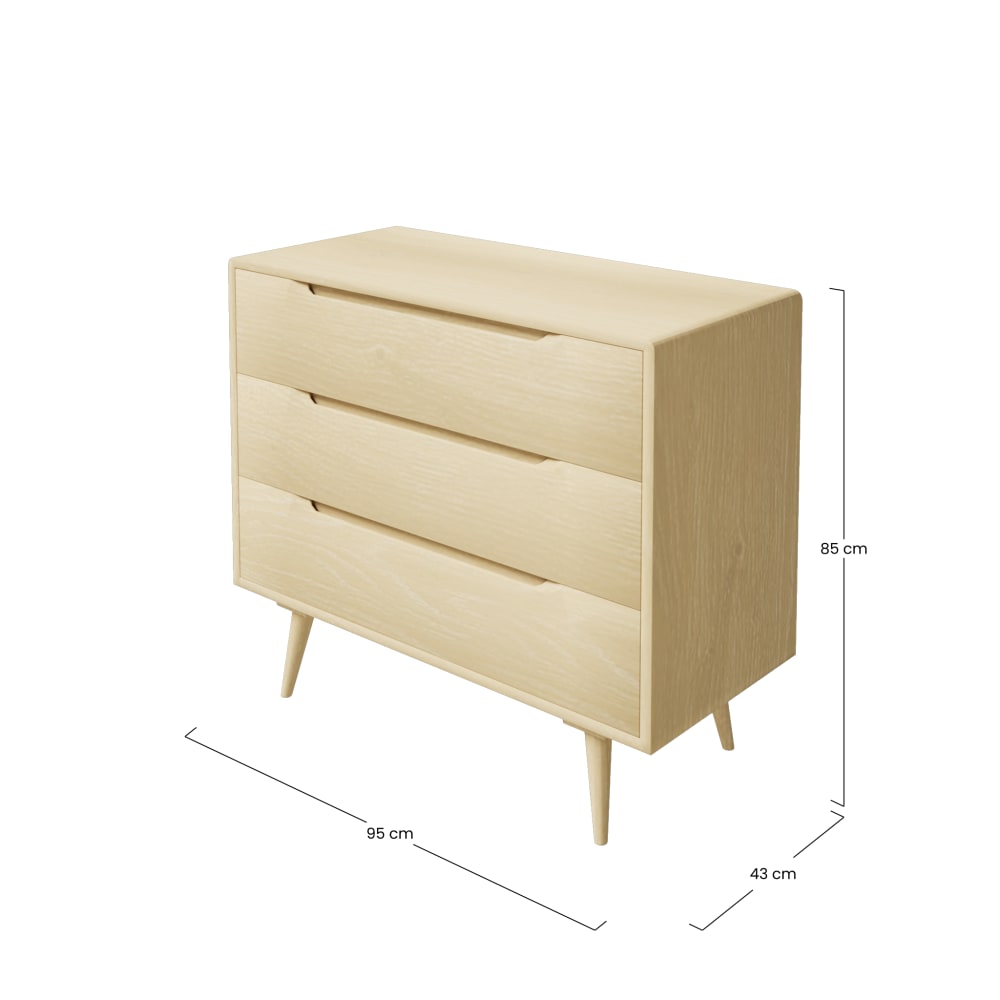 Commode en bois de manguier, L95 cm — vue 4