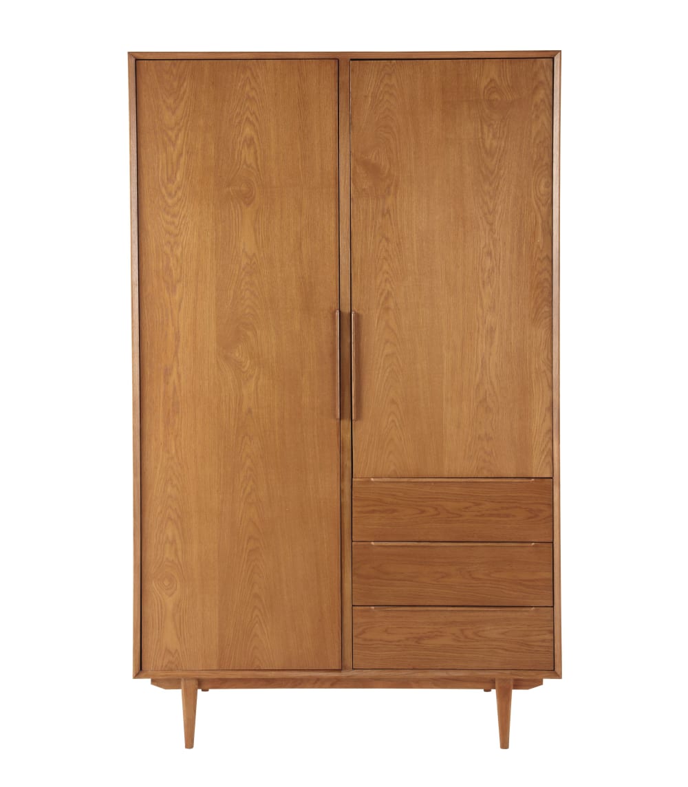Armoire 2 portes 3 tiroirs, L120 cm — vue 3