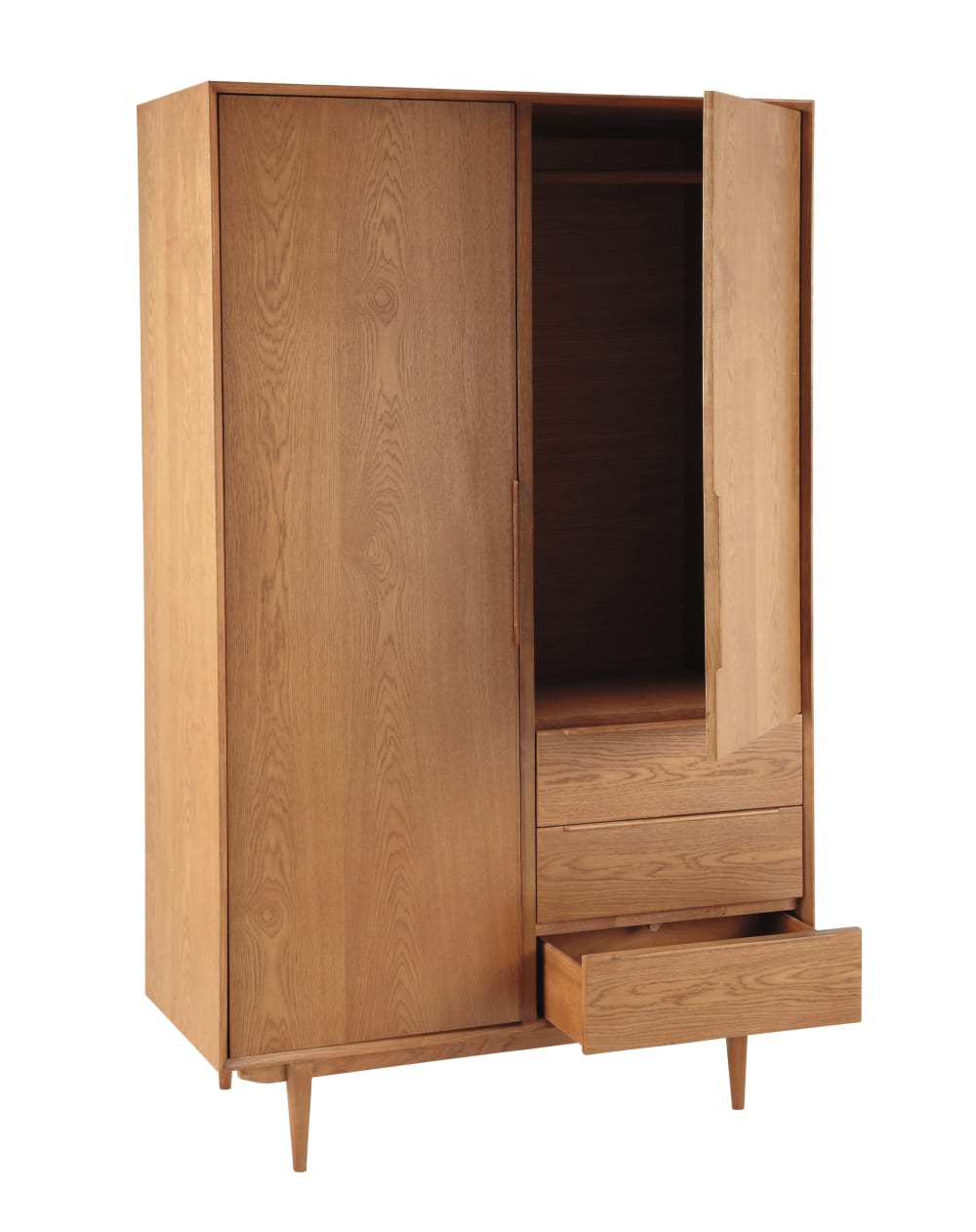 Armoire 2 portes 3 tiroirs, L120 cm — vue 4