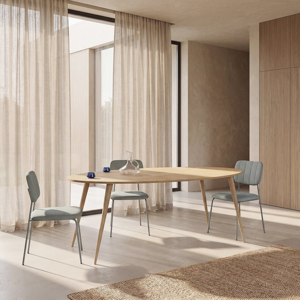 Table à manger ovale, L200 cm