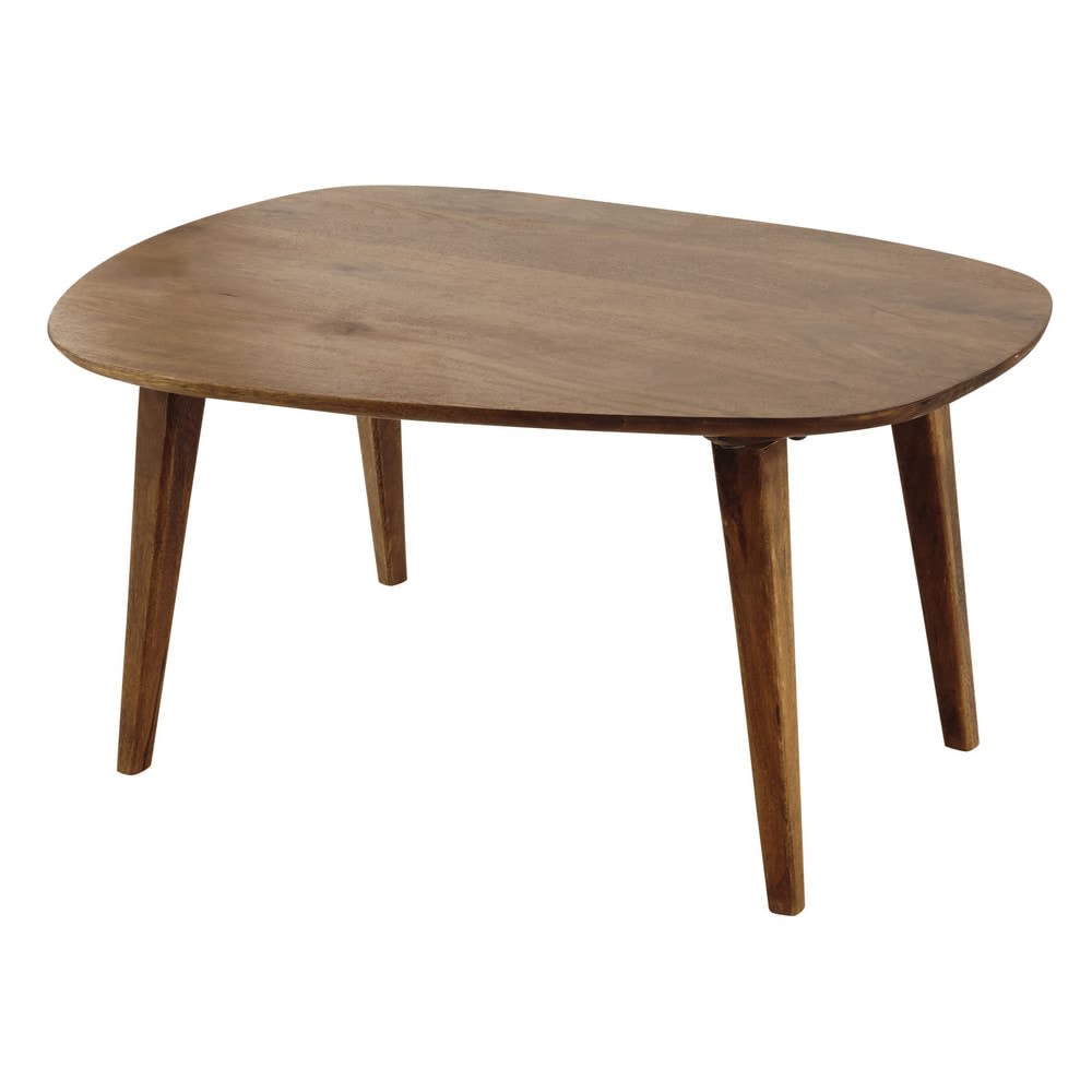 Table basse vintage en bois de manguier, L108 cm — vue 4