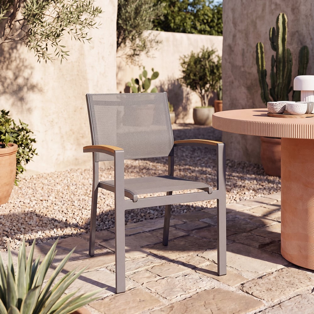 Poltrona da giardino in alluminio grigio antracite - Maisons du
