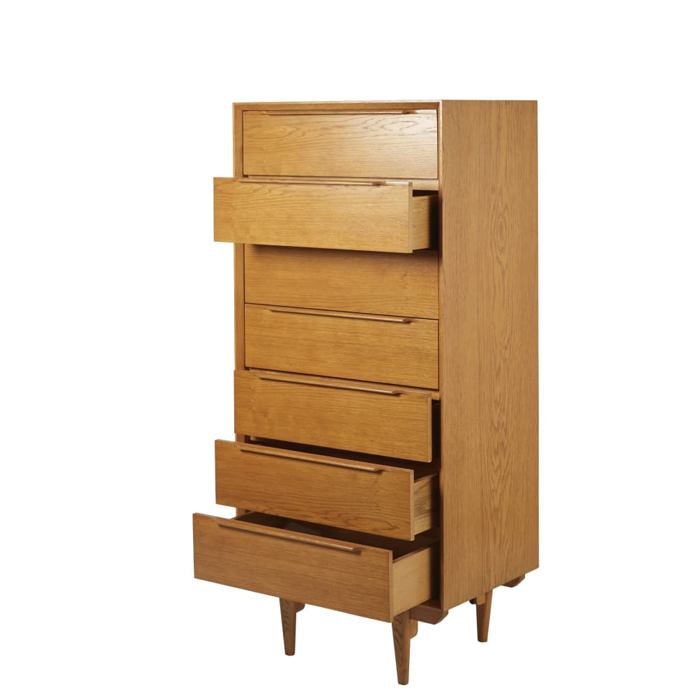 Commode van massief eikenhout en eikenfineer, B55 cm - Maisons Du Monde