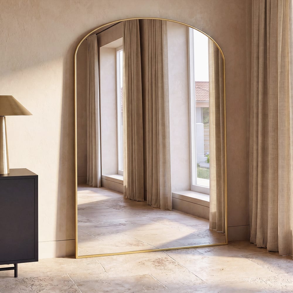 Grand miroir arche en