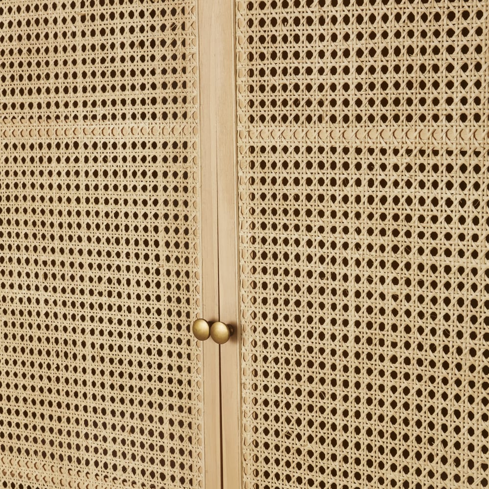 Armoire avec cannage en rotin, L105 cm — vue 4