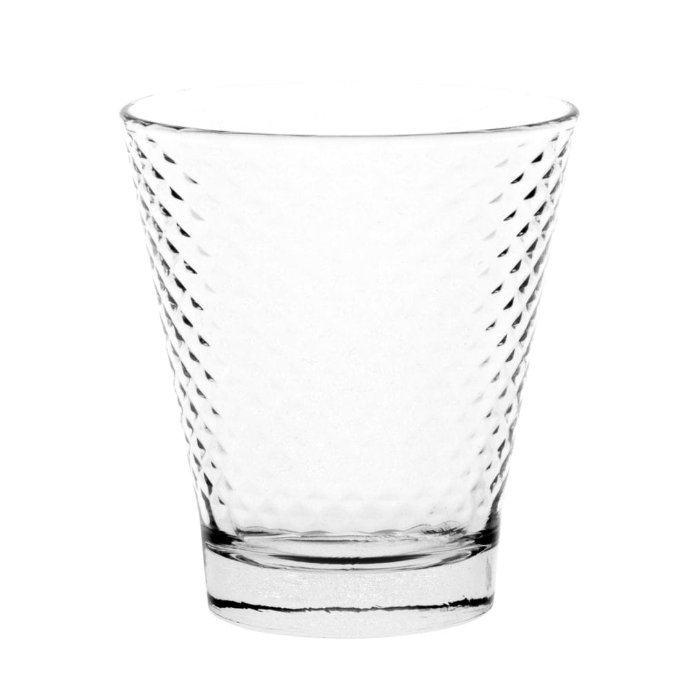 Gobelet en verre pressé transparent