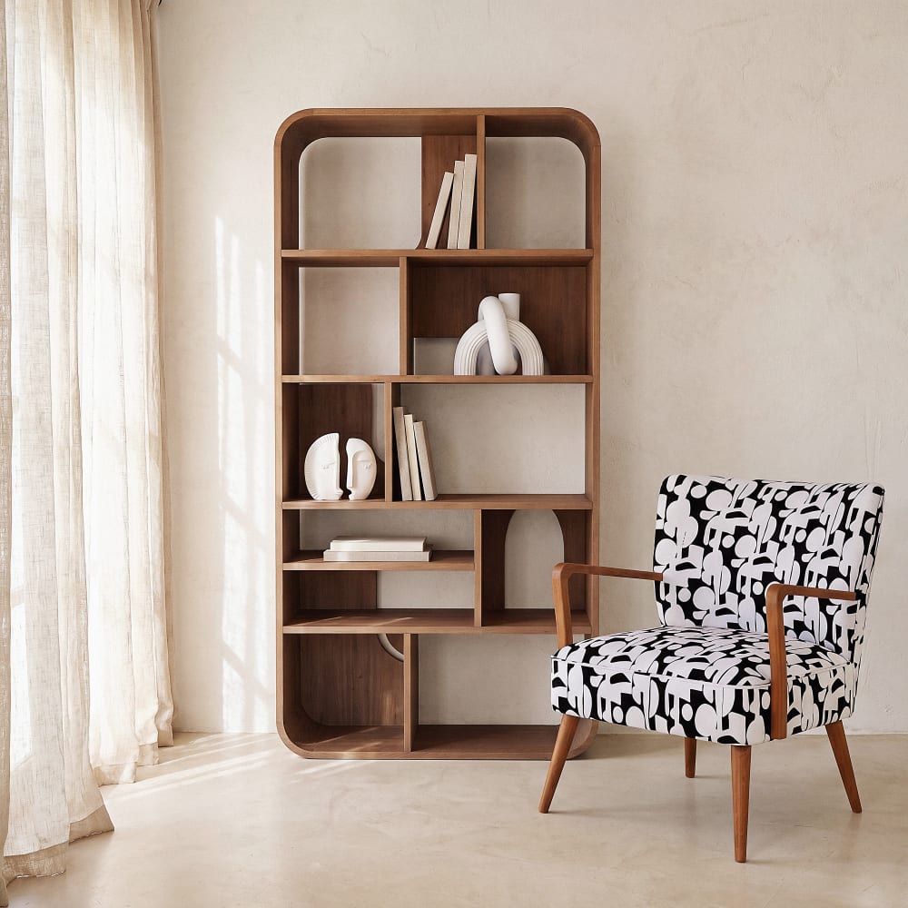 Etagère en bois d'acacia massif, L90 cm Etagère en bois d'acacia massif, L90 cm