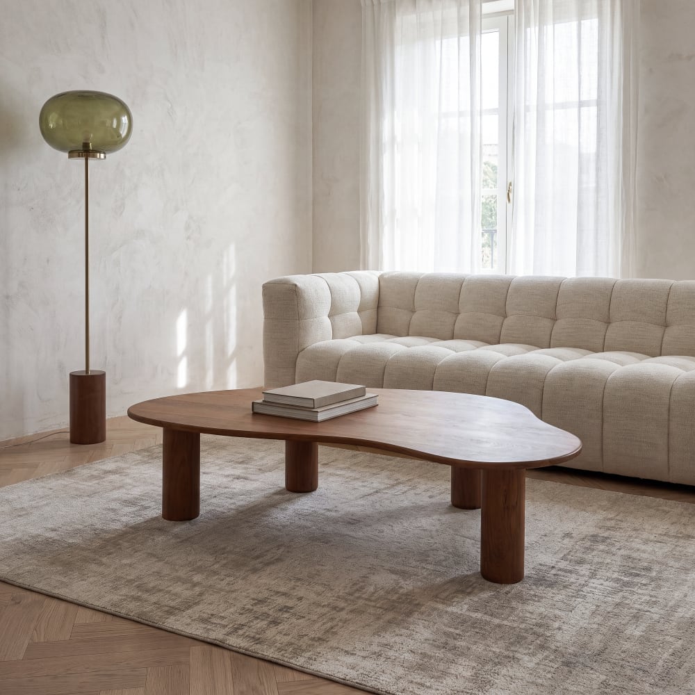 table basse ovoïde en