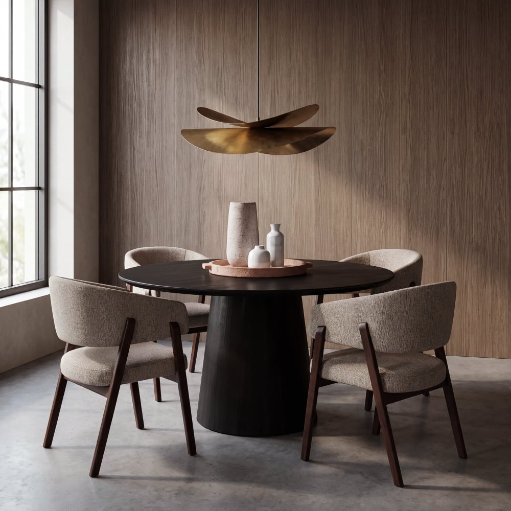 Suspension aérienne en acier doré, Ø91 cm