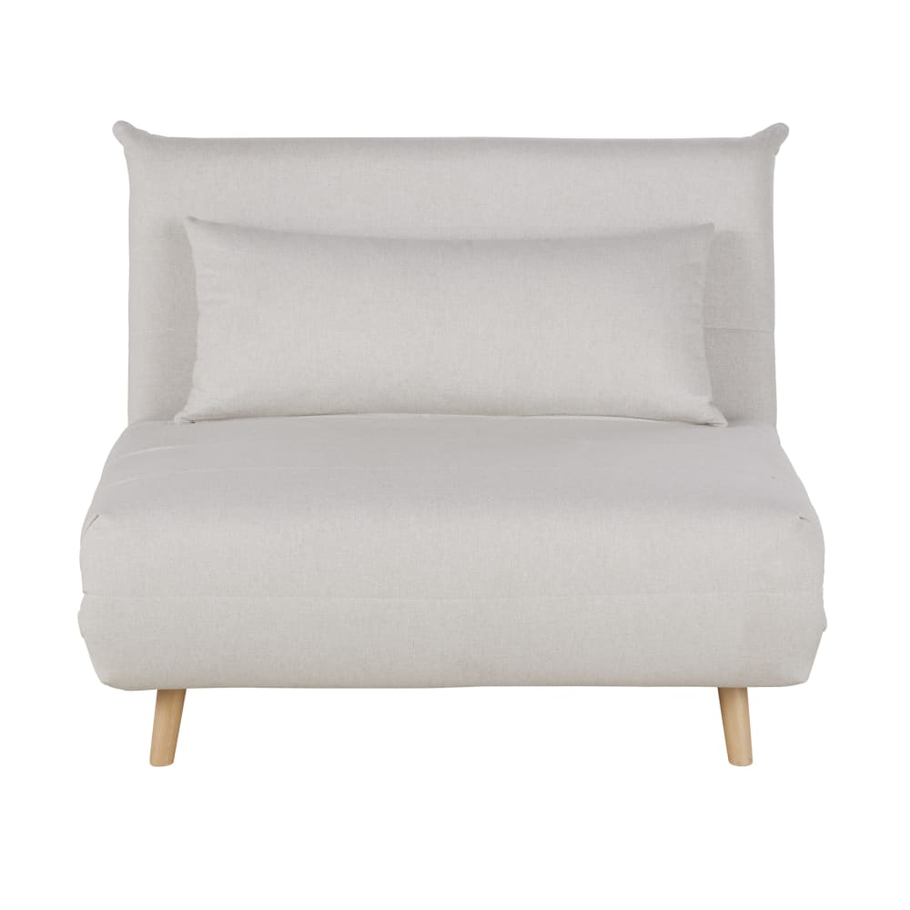 Canapé clic-clac 1 place beige — vue 3