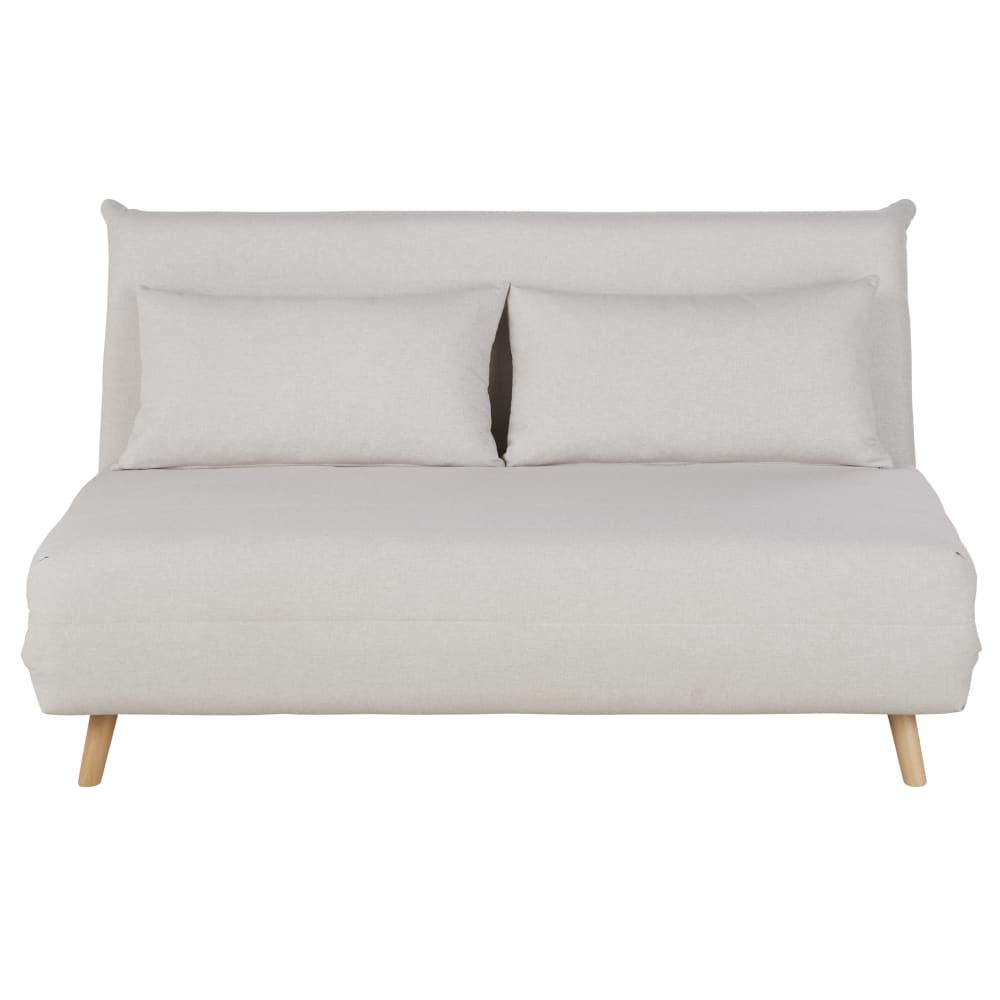 Canapé clic-clac 2 places beige — vue 3
